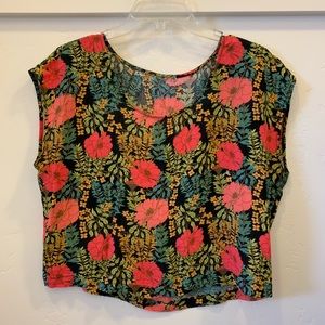 Forever 21 Cropped Floral Top